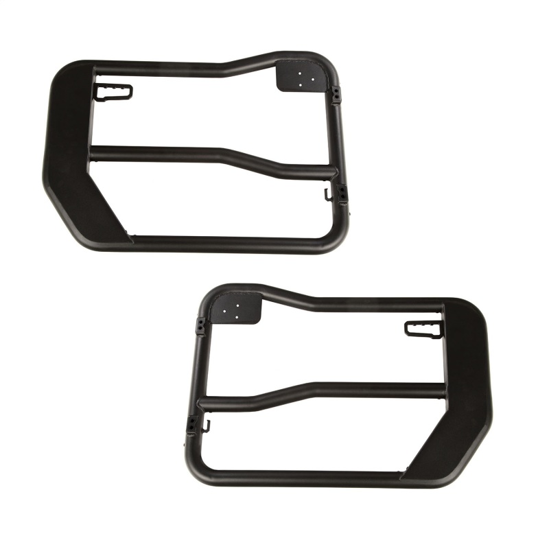 Jeep Wrangler Front Tube Doors - Rugged Ridge - Fortis with Mirrors - Textured Black - `18-`22 Jeep Wrangler Front Tube Doors - Rugged Ridge - Fortis with Mirrors - Textured Black - `18-`22
